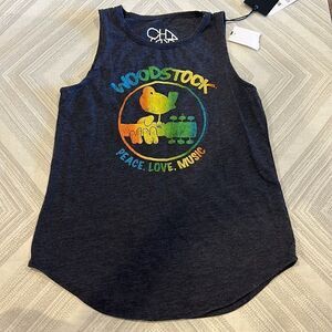 Chaser Girls Grey Woodstock Tank Top
